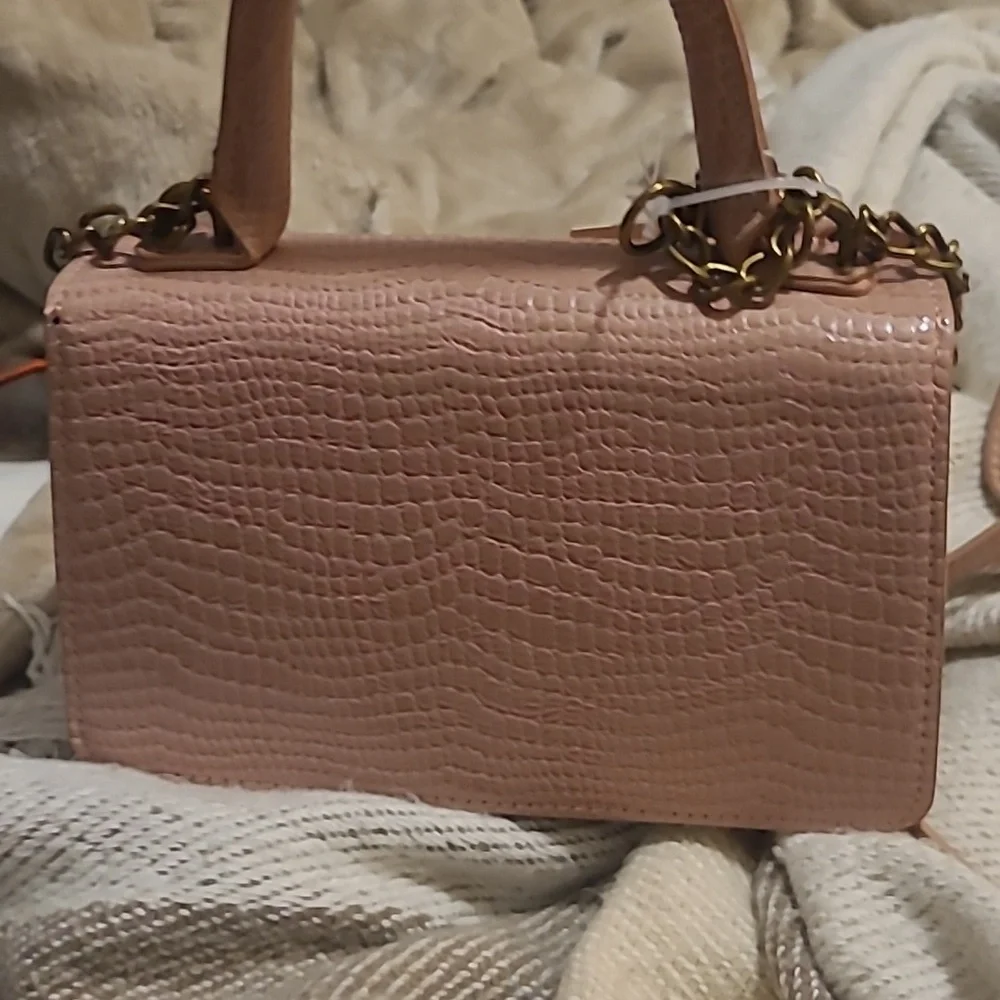 Betsey Johnson Blush Pink Mini Satchel with Heart Charm - Picture 2 of 9